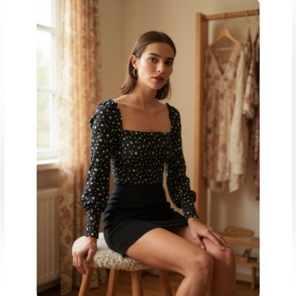 Reformation Pinto Crop Size XS Posie